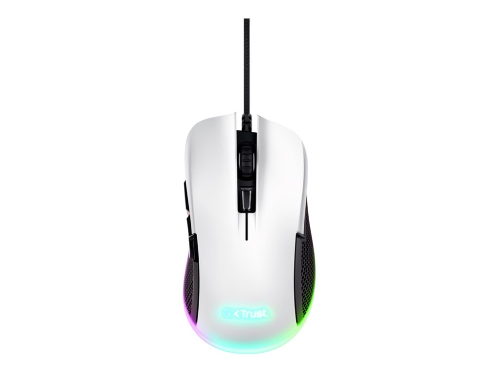 Trust Gxt 922 Ybar, Rechts, Optisch, Usb Typ-A, 7200 Dpi, Schwarz, Weiß