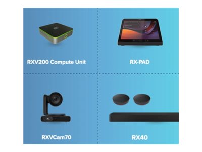 Audiocodes Room Experience (Rx) Suite Rxv200-B70 - Bundle - Videokonferencepakke - Certified For Microsoft Teams Rooms