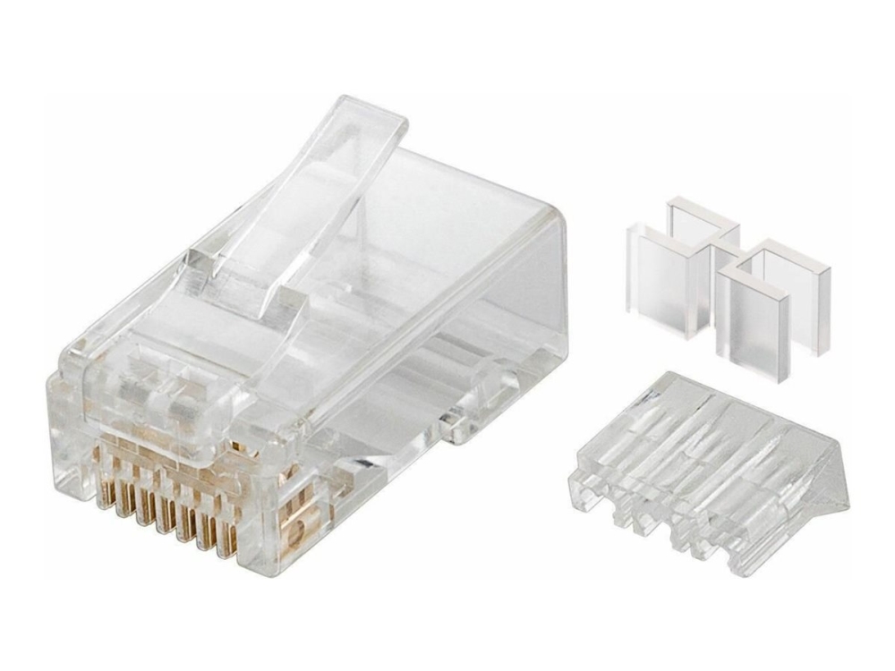 MicroConnect Modular Plug - Netværk-konnektor - RJ-45 (han) - ikke afskærmet - CAT 6 - solid, strenget (pakke med 10)