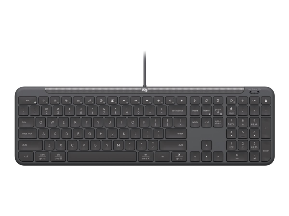 Logitech Signature Slim Wired K620 For Business, Kabelgebunden, Usb, Scherenschalter, Qwerty, Graphit