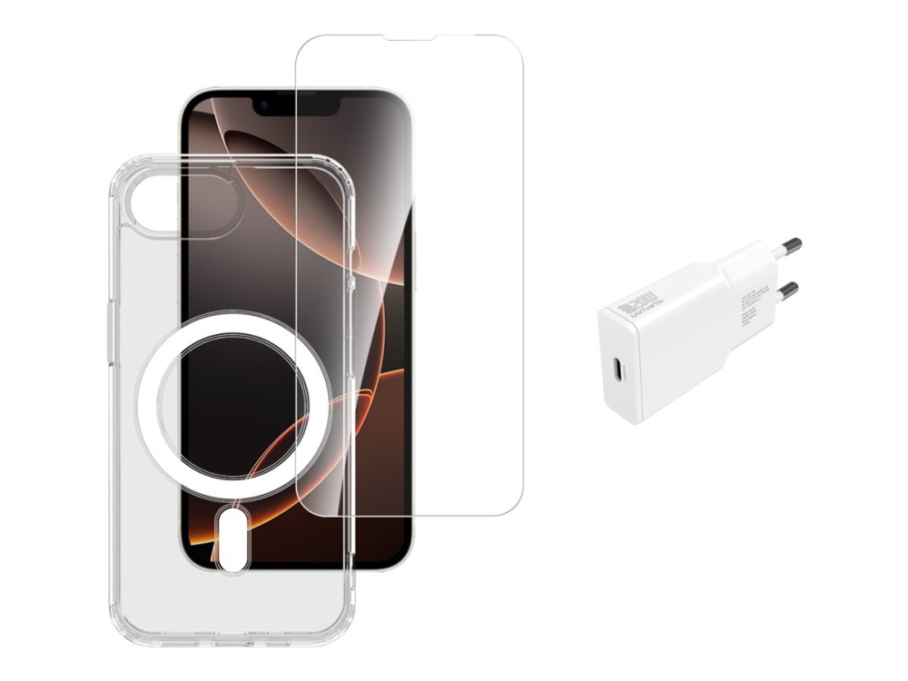 4Smarts 541359, Transparent, Weiß, 9H, Stoßfest, Kratzresistent, Apple, Iphone Se (4.Gen.), 110 G