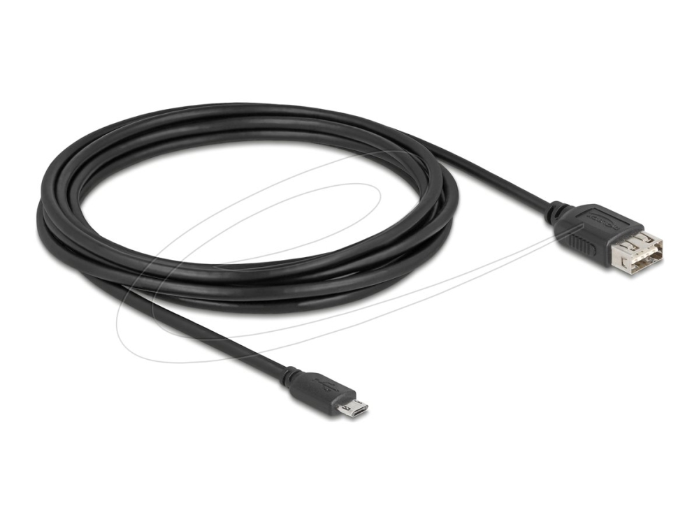 Delock Usb 2.0-Kabel Easy Usb Type Micro-B Han Til Easy Usb Type A Hun 3 M