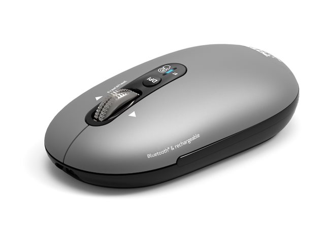 Port Connect Professional Pure - Mus - Genopladelig - Optisk - 4 Knapper - Trådløs - 2.4 Ghz, Bluetooth - Trådløs Modtager (Usb)
