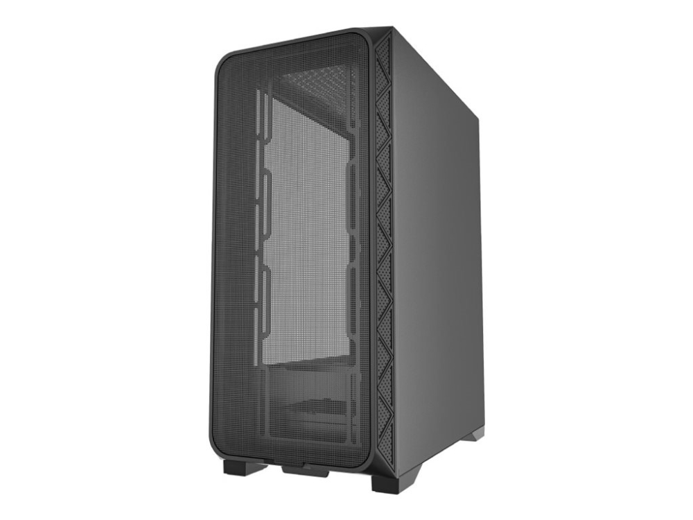 Gembird Fornax M200 - ATX-hölje spel - genomskinlig sidopanel (glas) - ingen strömförsörjning (ATX) - svart | Datorkomponenter - Datorchassin & Tilbeör - Alla Datorchassin | GameStuff