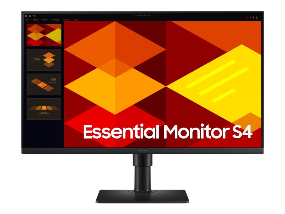Samsung Essential S4 S27D400GSU - S40GD Series - LED-skärm - 27 - 1920 x 1080 Full HD (1080p) @ 100 Hz - IPS - 250 cd/m² - 1000:1 - 5 ms - 2xHDMI, DisplayPort - svart | Datorer & Surfplattor - Datorer - tillbehör - Bildskärmar | GameStuff
