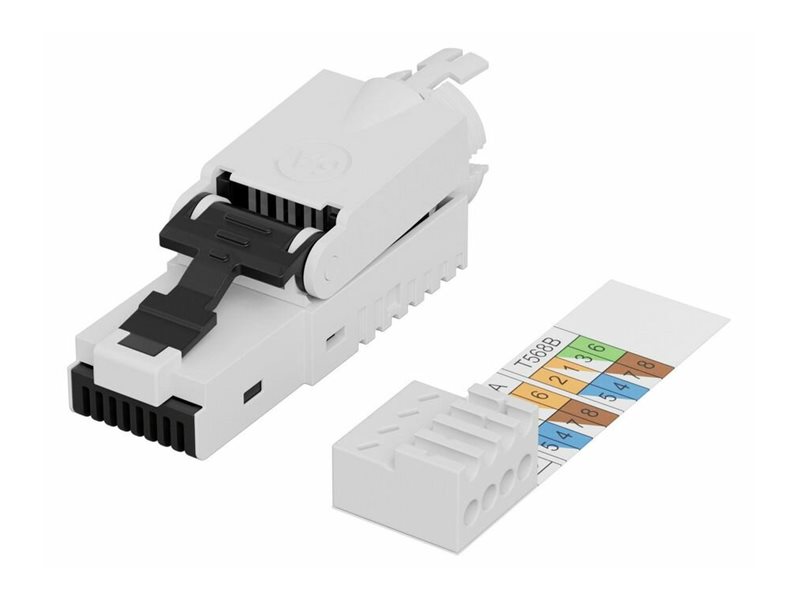 Lanview Lvn125445-Cat6a-Utp, Rj45, Zink, Stecker, Gerade, Cat6a, U/Utp (Utp)