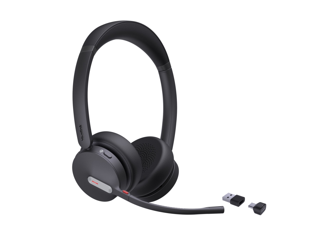 Yealink BH70 Dual - Headset - på örat - Bluetooth - trådlös - USB-C via Bluetooth-adapter - svart - Certifierad för Microsoft-teams | TV, Ljud & Bild - Hörlurar & Mikrofoner | GameStuff