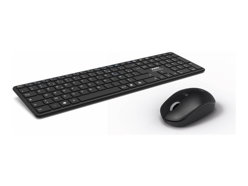 Port Connect - Professional Executive Pack - Sæt Med Mus Og Tastatur - Kan Genoplades - Trådløs - Bluetooth 5.2 - Qwerty - Nordisk