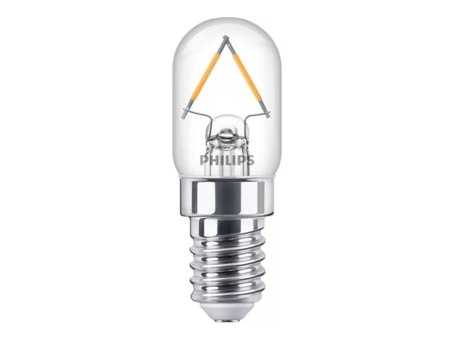 Philips - LED-glödlampa med filament - form: T20 - klar finish - E14 - 1.5 W (motsvarande 15 W) - klass F - varmt vitt ljus - 2700 K | Belysning - Ljuskälla - E14 Ljuskälla | GameStuff