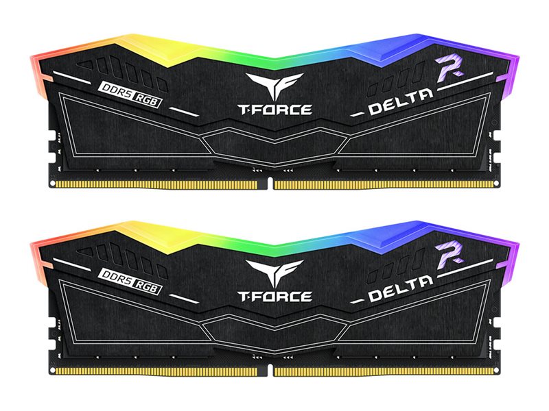 Modulo Ddr5 64Gb 2X32gb 6000Mhz Teamgroup Delta Black Rgb/Cl 38/1.35V Ff3d564g6000hc38adc01
