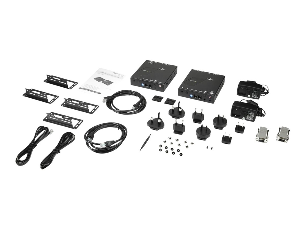 Startech 4K HDMI Over IP Extender - 4K 30Hz - Video Control Software App - HDMI Extender - HDMI Extension - AV Over IP (ST12MHDLAN4K) - Video/audio/infrarød/seriel forlænger - 1GbE - op til 100 m - for P/N: ST12MHDLAN4R, VIDWALLMNT