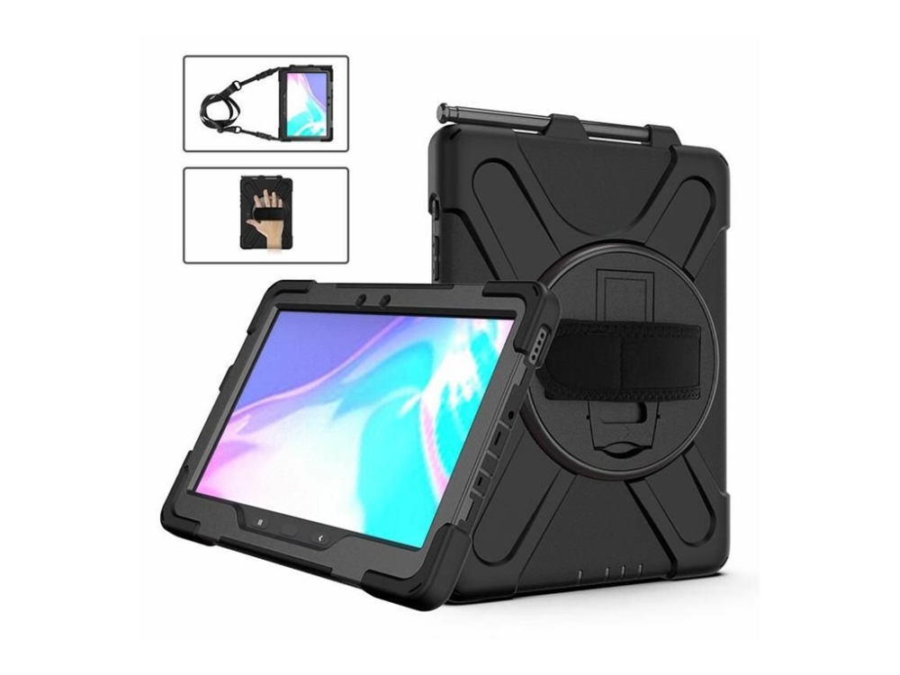 Estuff Wombat - Beskyttende Kasse Til Tablet - Sort - For Samsung Galaxy Tab Active Pro