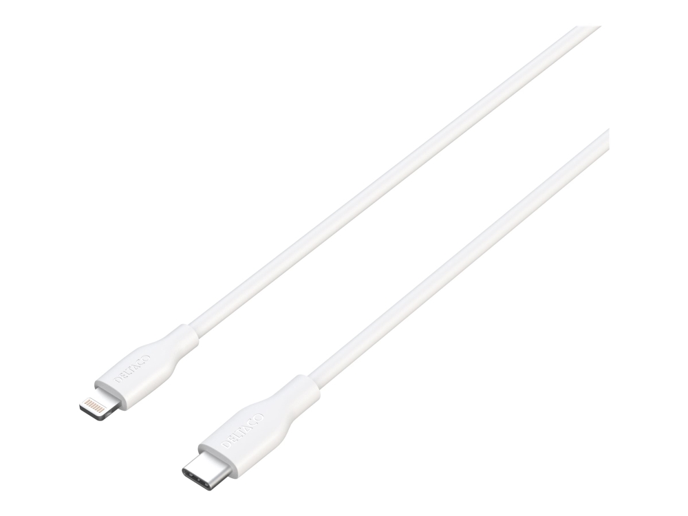 Deltaco - Lightning-Kabel - Usb-C Han Til Lightning Han - 1 M - Mfi Certified - Hvid