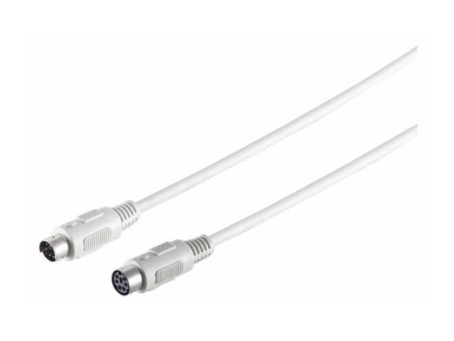 MicroConnect - Förlängningskabel till tangentbord/mus - PS/2 (hane) till PS/2 (hona) - 2 m | Datortillbehör - KVM & Switchar - Tillbehör | GameStuff