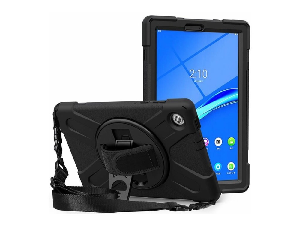 Estuff - Bagsidecover Til Tablet - Sort - 11.5" - For Lenovo Tab P11 Pro Za7c, Za7d, Za8l, Za8m