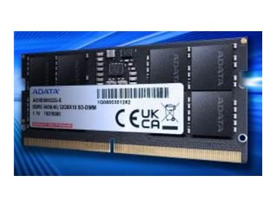ADATA AD5S56008G-S, 8 GB, 1 x 8 GB, DDR5, 5600 MHz, 262-pin SO-DIMM | Datorkomponenter - RAM-Minnen - DDR5 | GameStuff