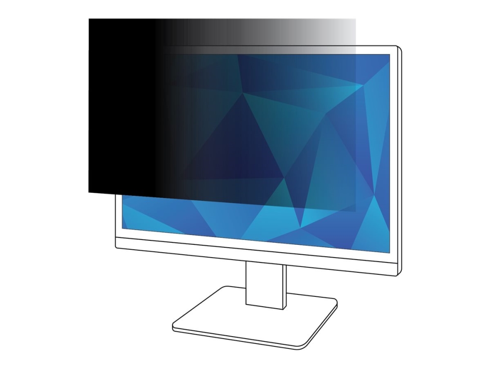 3M Databeskyttelsesfilter - Privacy-Filter For Skærm - 21.3" - Sort