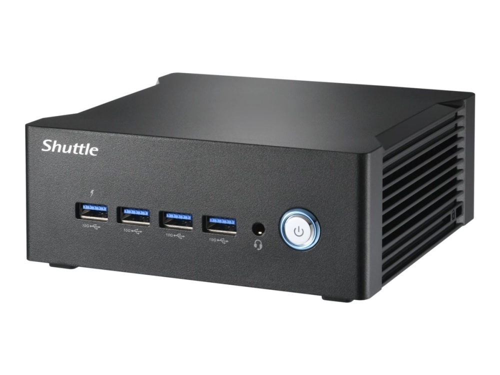 Shuttle XPC nano NT10H9 - Barebone - mini-PC 1 x Core Ultra 9 185H / upp till 5.1 GHz - RAM 0 GB - Intel Arc Graphics - Gigabit Ethernet, 2.5 Gigabit Ethernet - svart | Datorer & Surfplattor - Stationära datorer - Barebones | GameStuff