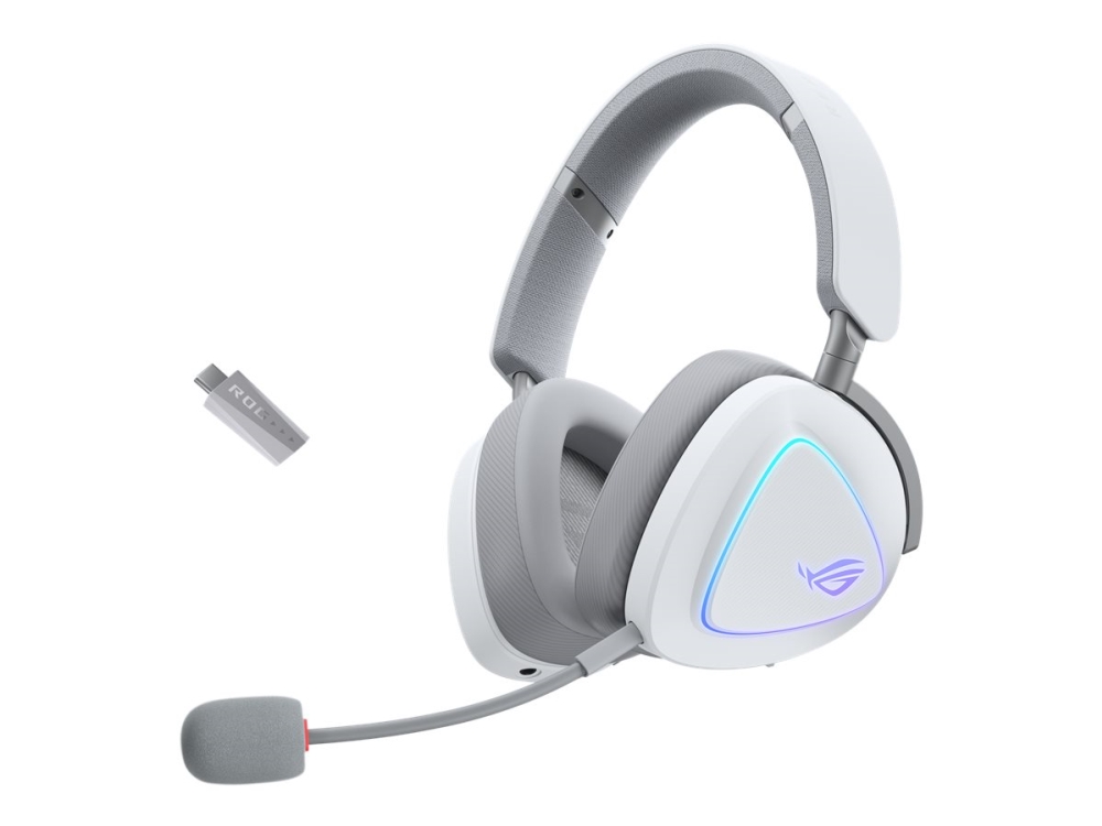 Asus Rog Delta Ii - Headset - Fuld Størrelse - Bluetooth/2,4 Ghz Radiofrekvens - Trådløs - 3,5 Mm Jackstik