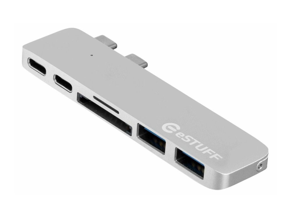 Estuff Allure Series Slot-In Hub Pro - Dockingstation - Usb-C / Thunderbolt 3 - For Apple Macbook Pro With Touch Bar (Midt 2017, Sent 2016)