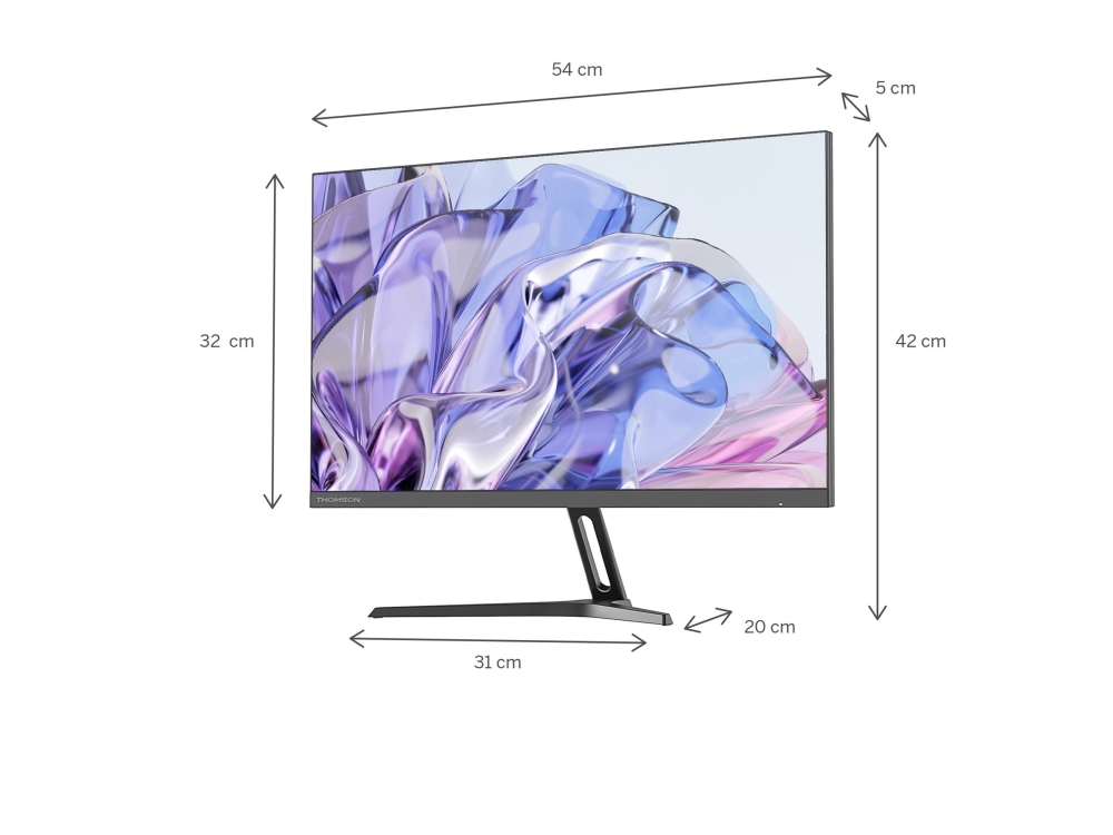 Thomson M24fb2y14 - Led-Skærm - 24" (23.8" Til At Se) - 1920 X 1080 Full Hd (1080P) @ 100 Hz - Va - 250 Cd/M² - 4000:1 - Hdr10 - 5 Ms - Hdmi, Vga - S
