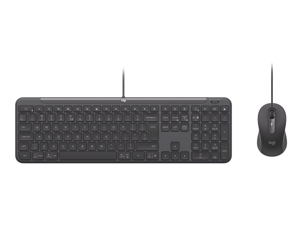 Logitech Signature Slim Combo Mk620 For Business, Kabelgebunden, Usb, Scherenschalter, Qwerty, Graphit, Maus Enthalten