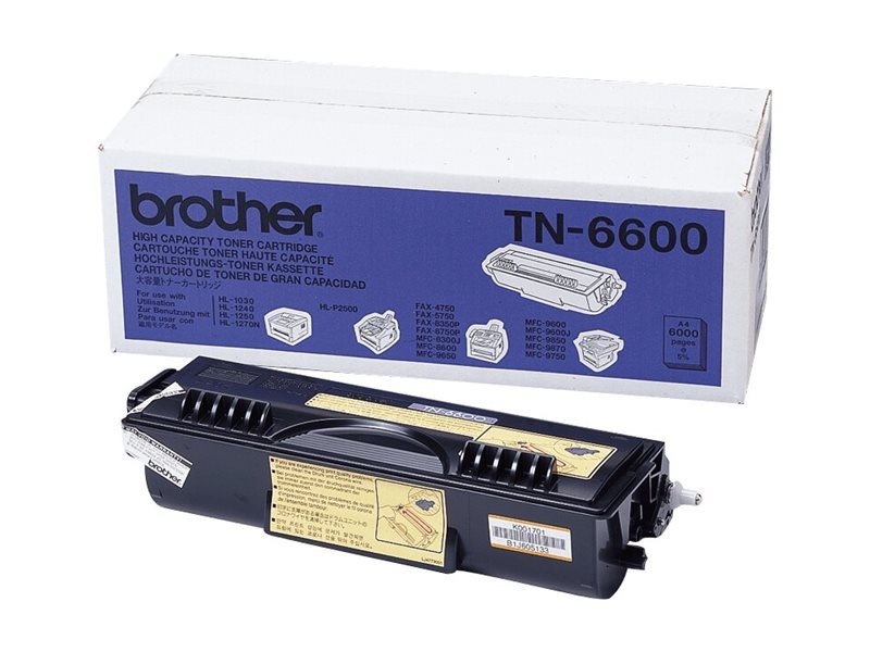 Brother Toner Tn-6600 - Schwarz - Kapazität: 6.000 Seiten (Tn6600)