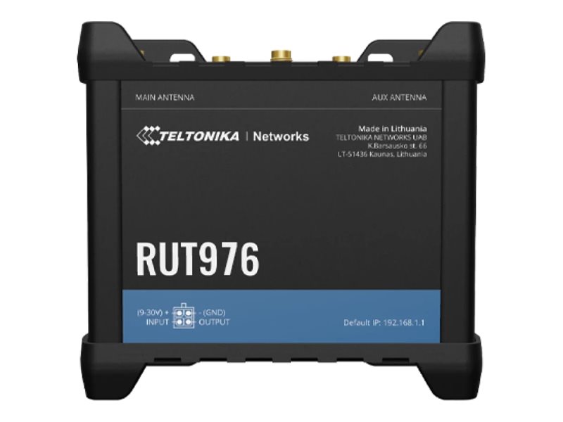 Teltonika RUT976 - Trådlös router - mesh - WWAN 4-ports-switch - 5G, LTE - 4G, 5G - DIN-skenmonterbar, väggmonterbar, bordsmonterbar | Datortillbehör - Nätverk - Övriga tillbehör | GameStuff