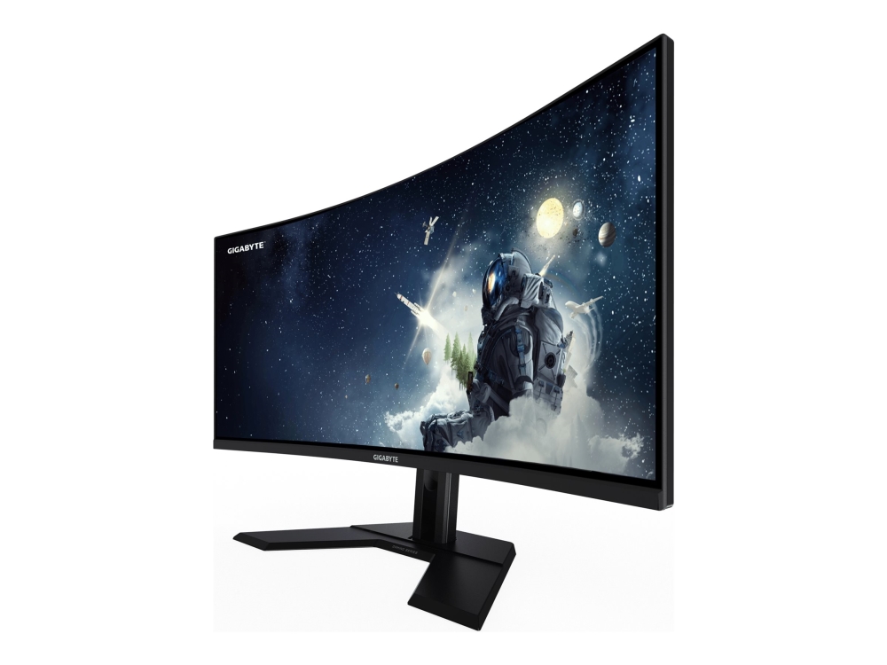 Gigabyte G34WQCP - LED-skärm - spel - böjd - 34 - 3440 x 1440 WQHD @ 180 Hz - VA - 350 cd/m² - 4000:1 - DisplayHDR 400 - 1 ms - 2xHDMI, 2xDisplayPort - högtalare | Datortillbehör - Bildskärmar & Tillbehör - Bildskärmar | GameStuff