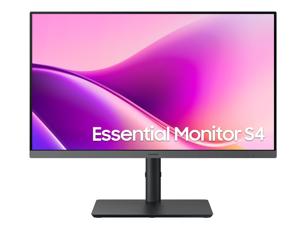 Samsung Essential S4 S24F434UAU - S43UF Series - LED-skärm - 24 - 1920 x 1080 Full HD (1080p) @ 100 Hz - IPS - 300 cd/m² - 1000:1 - 5 ms - HDMI, DisplayPort, USB-C - svart | Datortillbehör - Bildskärmar & Tillbehör - Bildskärmar | GameStuff