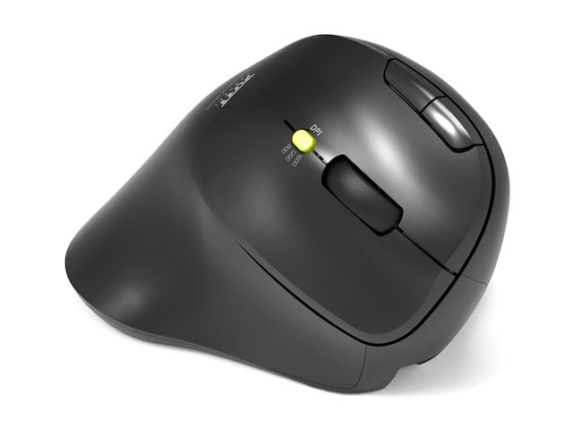 Port Connect Professional Ergo Soft - Mus - Ergonomisk - Højrehåndet - Optisk - 5 Knapper - Trådløs - 2.4 Ghz, Bluetooth - Trådløs Modtager (Usb)