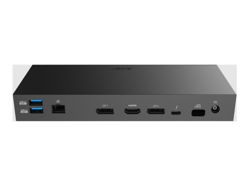 Acer Thunderbolt 4 Dock T34 (ADK360) - Dockningsstation - Thunderbolt 4 - HDMI, 2 x DP, Thunderbolt 4 - 1GbE, 2.5GbE - 135 Watt | Datorer & Surfplattor - Bärbara tillbehör - Port Replicator och dockning | GameStuff