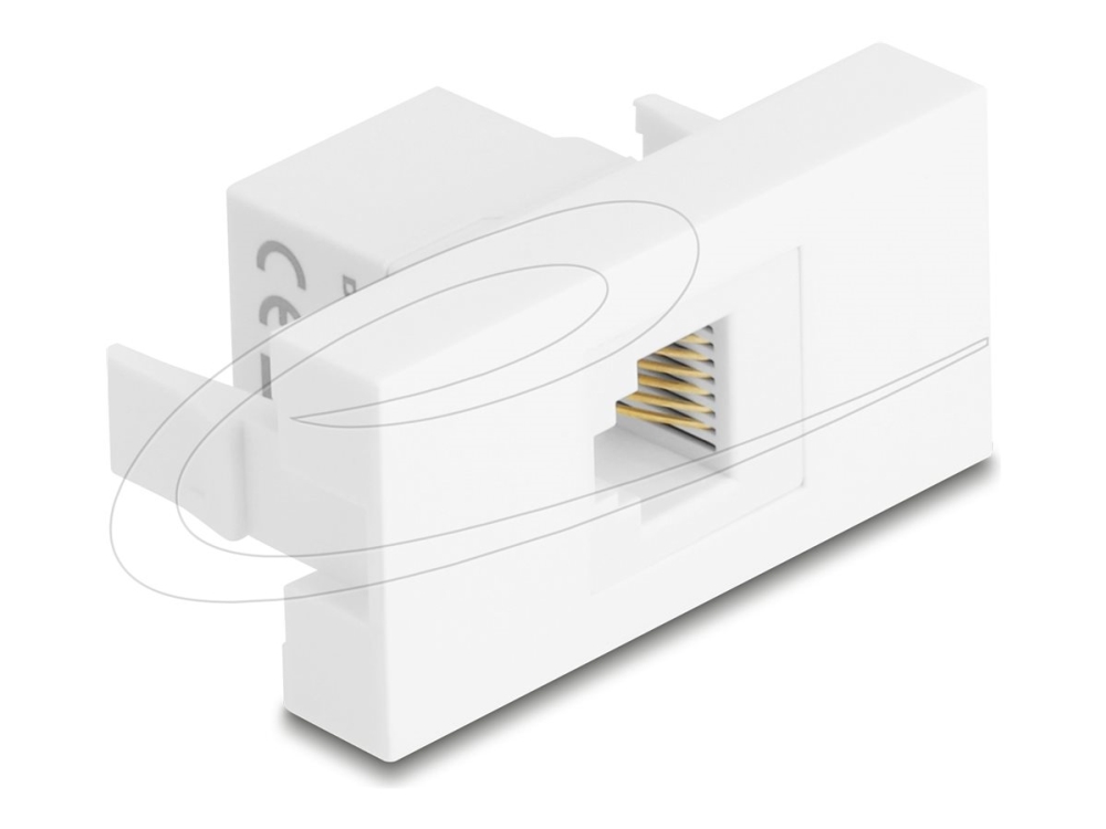 Delock - Easy 45 - Klik I-Modul - Utp - Rj 12 - 1 Gang - Hvid