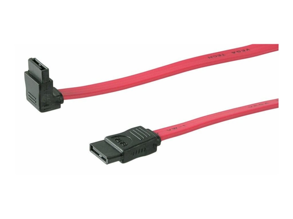 MicroConnect - SATA-kabel - Serial ATA 150/300 - SATA (hona) till SATA (hona) - 50 cm - 90° anslutning | Datorkomponenter - Hårddisk & Lagring - Hårddisktillbehör | GameStuff