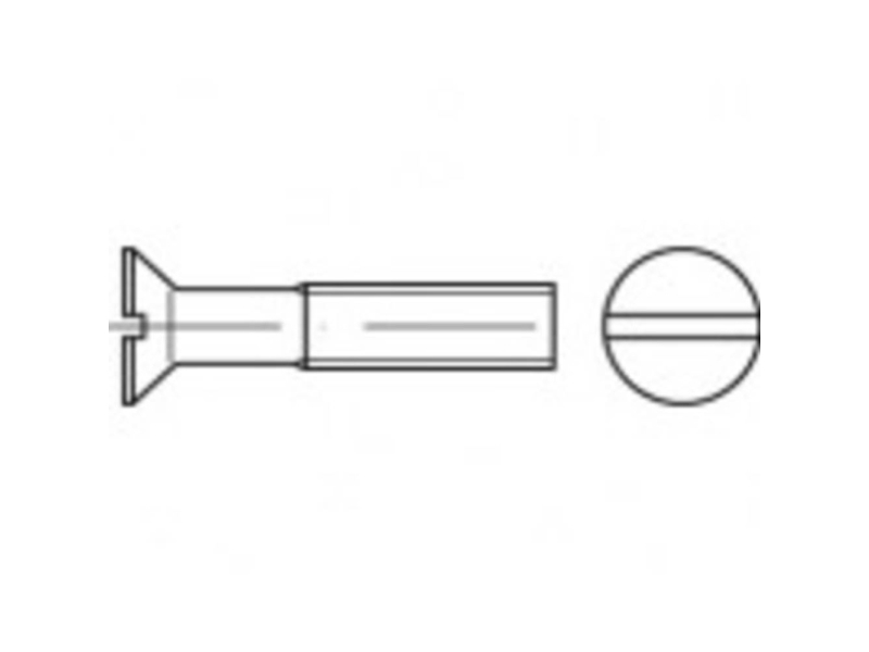 Toolcraft To-9979623 Undersænkede Skruer M16 30 Mm Kærv Rustfrit Stål A4 10 Stk