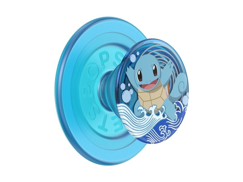 Popsockets Magsafe Round Licens Squirtel Water Inkl. Ekstra Magne, Greb, Blå, 1 Stk