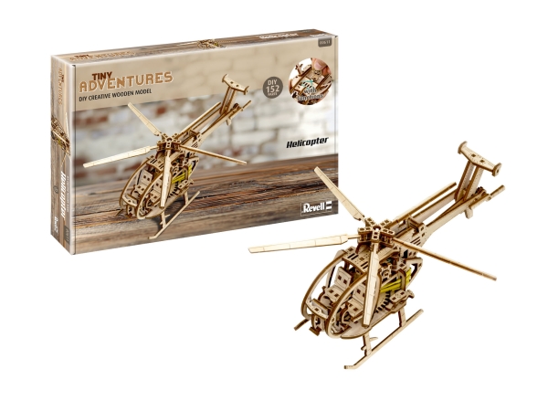 Revell Wooden Tiny Adventures - Hubschrauber Hubschrauber Bausatz