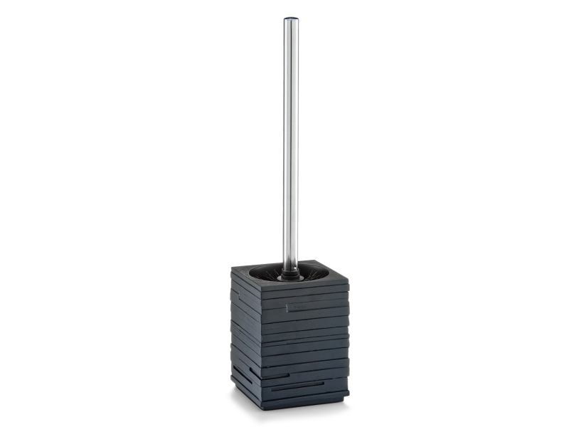 Zeller Present 18319, Toiletbørste & holder, Sort, Polyresin, Rustfrit stål, 95 mm, 95 mm
