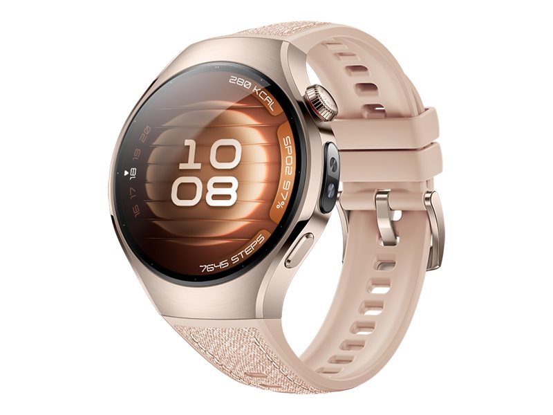 Huawei Watch 5 - 42 mm - 904L rostfritt stål - smart klocka med rem - komposit - handledsstorlek: 120-180 mm - display 1.38 - Bluetooth, Wi-Fi 6, LTE - 4G - 51 g - beige | Sport & Träning - Pulsklockor & Smartwatches - Smartklockor | GameStuff