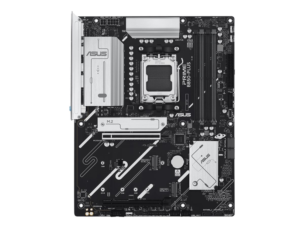 ASUS PRIME B850-PLUS-CSM - Moderkort - ATX - Socket AM5 - AMD B850 Chipuppsättning - USB-C 3.2 Gen2, USB 3.2 Gen 2, USB 3.2 Gen 1, USB-C 3.2 Gen 1 - 2.5 Gigabit LAN - inbyggda grafiken (CPU krävs) - HD-ljud (8 kanaler) | Datorkomponenter - Moderkort - Alla Moderkort | GameStuff