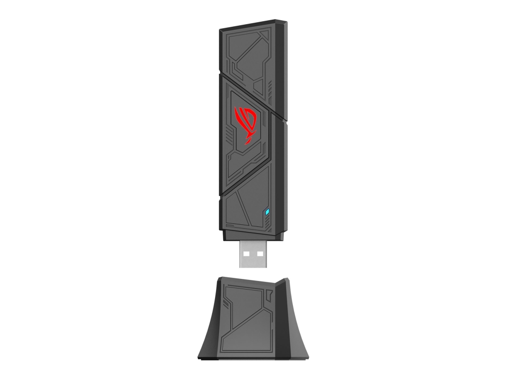 Asus Rog Usb-Be92 Wifi 7 Be6500 Tri-Band Usb Adapter, Kabellos, Usb, Wlan, Wi-Fi 7 (802.11Be), 6500 Mbit/S, Schwarz
