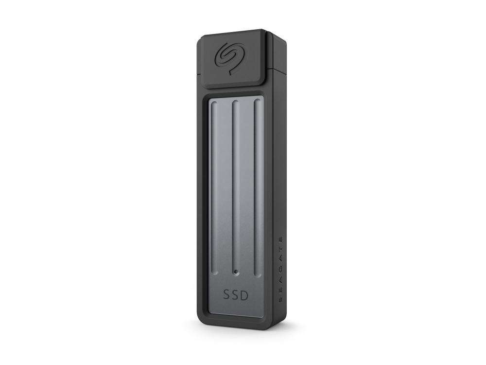 Seagate STMX1000400 - SSD - 1 TB - ultra-kompakt - ekstern (bærbar) - USB 3.2 Gen 2 (USB-C stikforbindelse) - mørkegrå - med Seagate Rescue Data Recovery