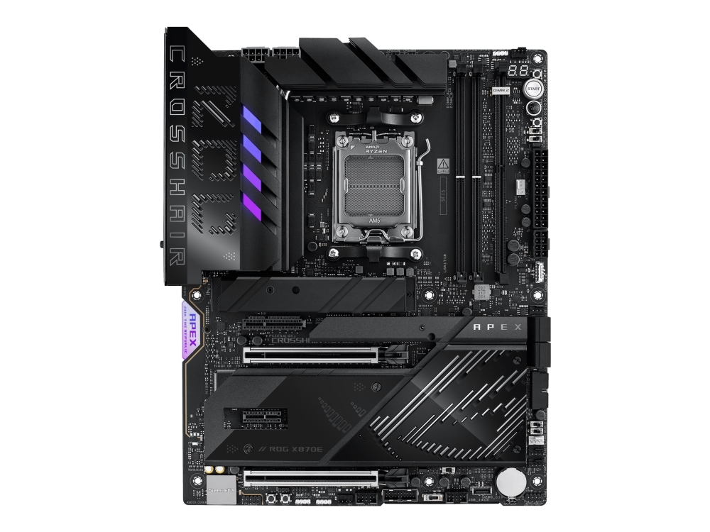 Asus Rog Crosshair X870e Apex - Bundkort - Atx - Socket Am5 - Amd X870e Chipset - Usb4, Usb-C 3.2 Gen2, Usb 3.2 Gen 2, Usb 3.2 Gen 1, Usb-C 3.2 Gen 2