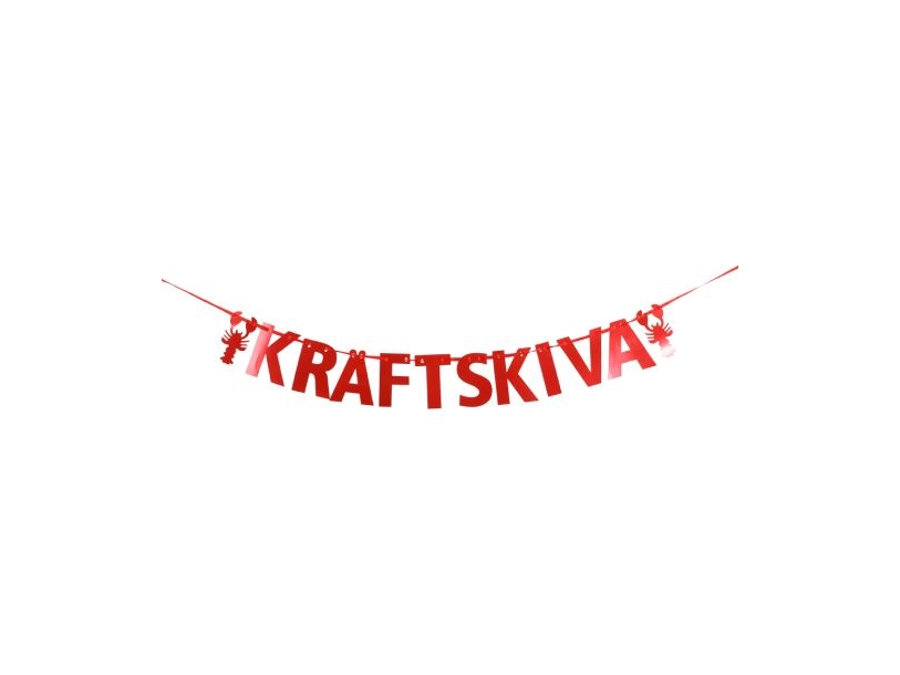 Kräftskiva-banner, 200 cm | Belysning - Annan belysning - Ljusslingor | GameStuff