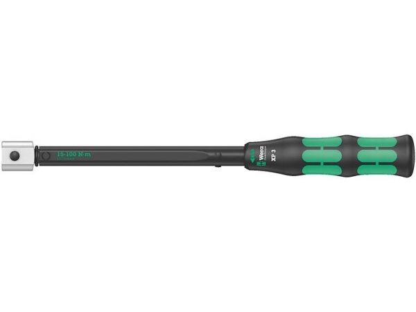 Wera Click-Torque XP 3, Skrallenøkkel, Ft-lb, Nm, Mekanisk, 15 - 100 Nm, 2%, Sort, Grønn