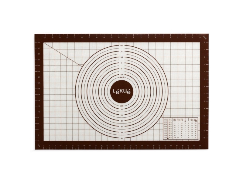Lékué 881343, Matta för bakning och tårtor, Rektangulär, Silikon, Vit, Brun, 220 ° C, 1 styck | Köksapparater - Bröd & Rostat bröd - Våffeljärn | GameStuff