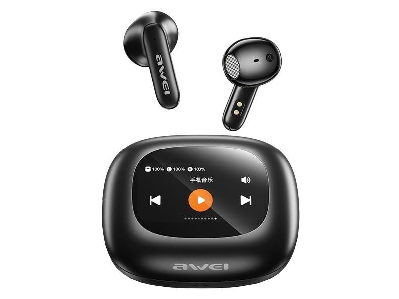Awei Bluetooth 5.4 Headset Tp97 Tws + Schwarz