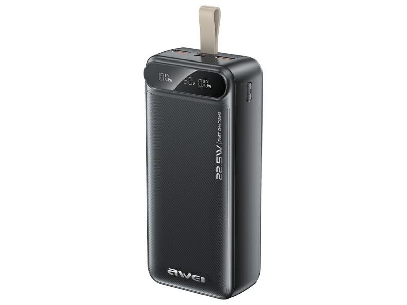 Awei Powerbank Pa-12 30000Mah 22,5W Schwarz