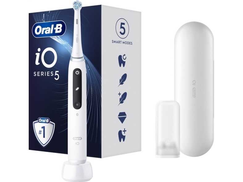 Braun Iog5.1A6.1Dk Oral-B Io5 Elektrische Zahnbürste Ganz Weiß (4210201415343)