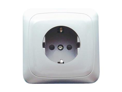 Schuko-Steckdose Weiß Pkl 16-010 Liregus